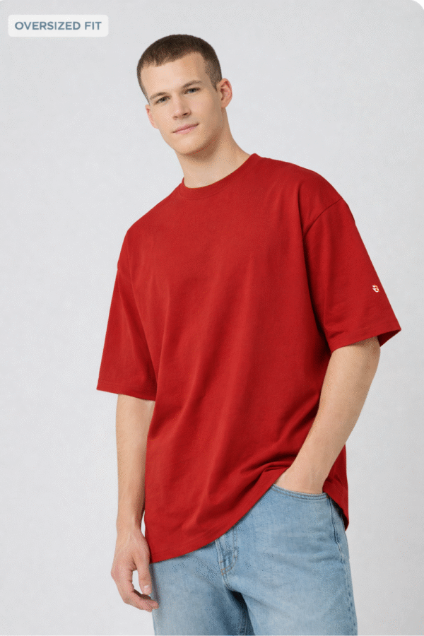 Red Unisex Oversized T-Shirt